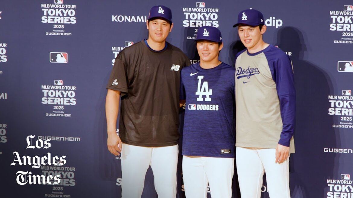 Shohei Ohtani, Roki Sasaki et Yoshinobu Yamamoto parlent les Dodgers jouant à Tokyo
