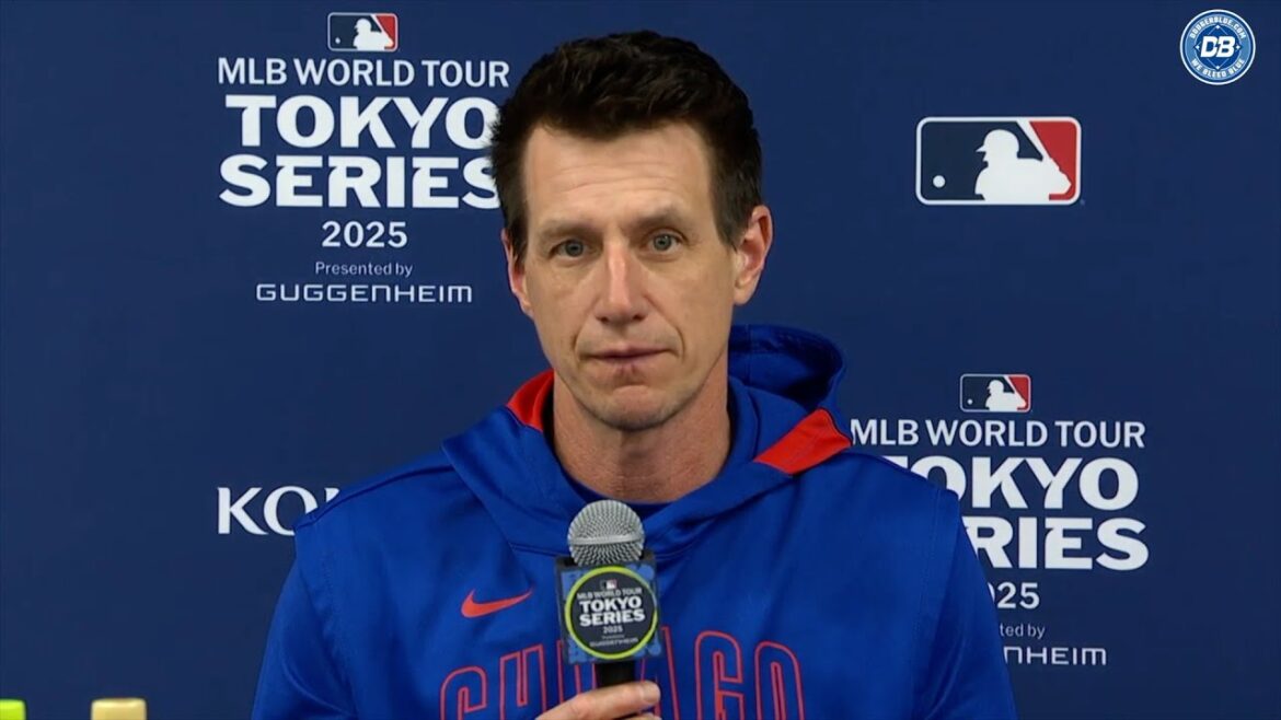Série Tokyo: Le manager des Cubs Craig Counsell parle de Seiya Suzuki & Japan Games (Tokyo Series: Cubs Director, parle de Suzuki Seiya)