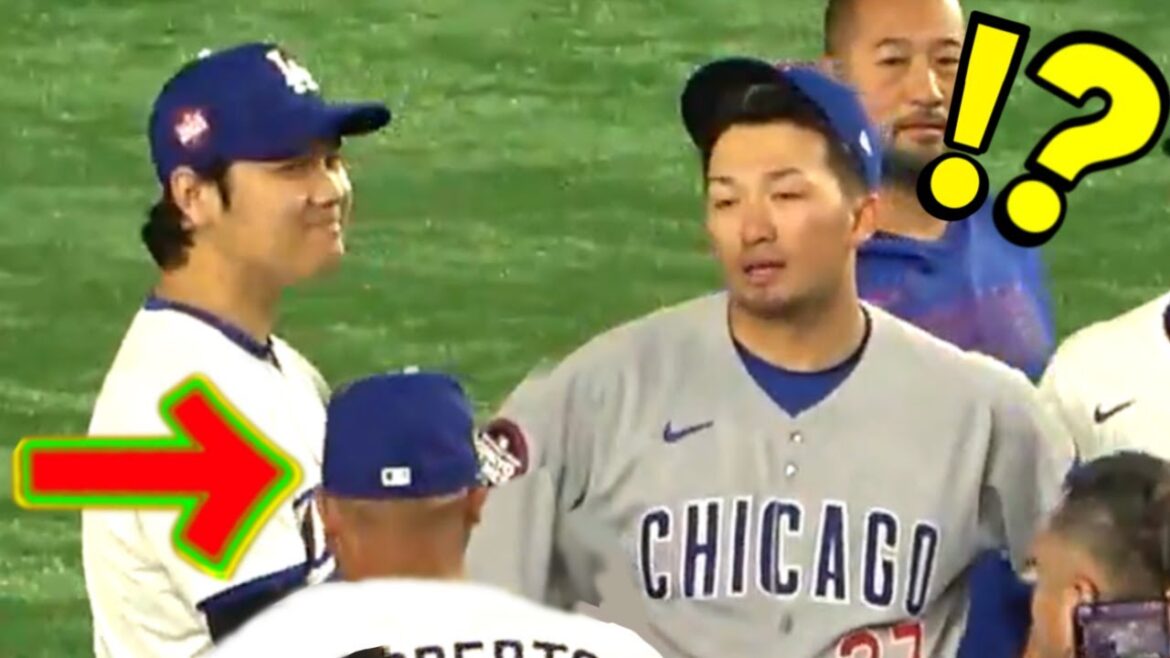 Le moment suivant, lorsque l'entraîneur Roberts remarque s'approchant d'Otani et de Suzuki Seiya ... "C'est génial du Japon!"[MLB]