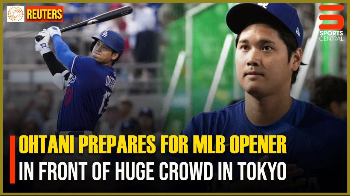 Shohei Ohtani se prépare pour l'ouvreur MLB devant une foule énorme à Tokyo | Ad1f