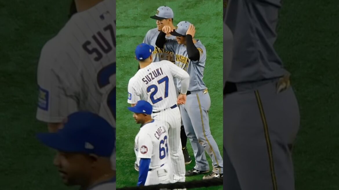 [Ramasser après Seiya]Morishita Shota accueille les Cubs Suzuki Seiya après le match