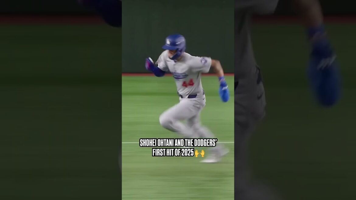 🚨 Le premier coup de Shohei Ohtani de 2025 🙌 #Dodgers #mlb #shoheohtani
