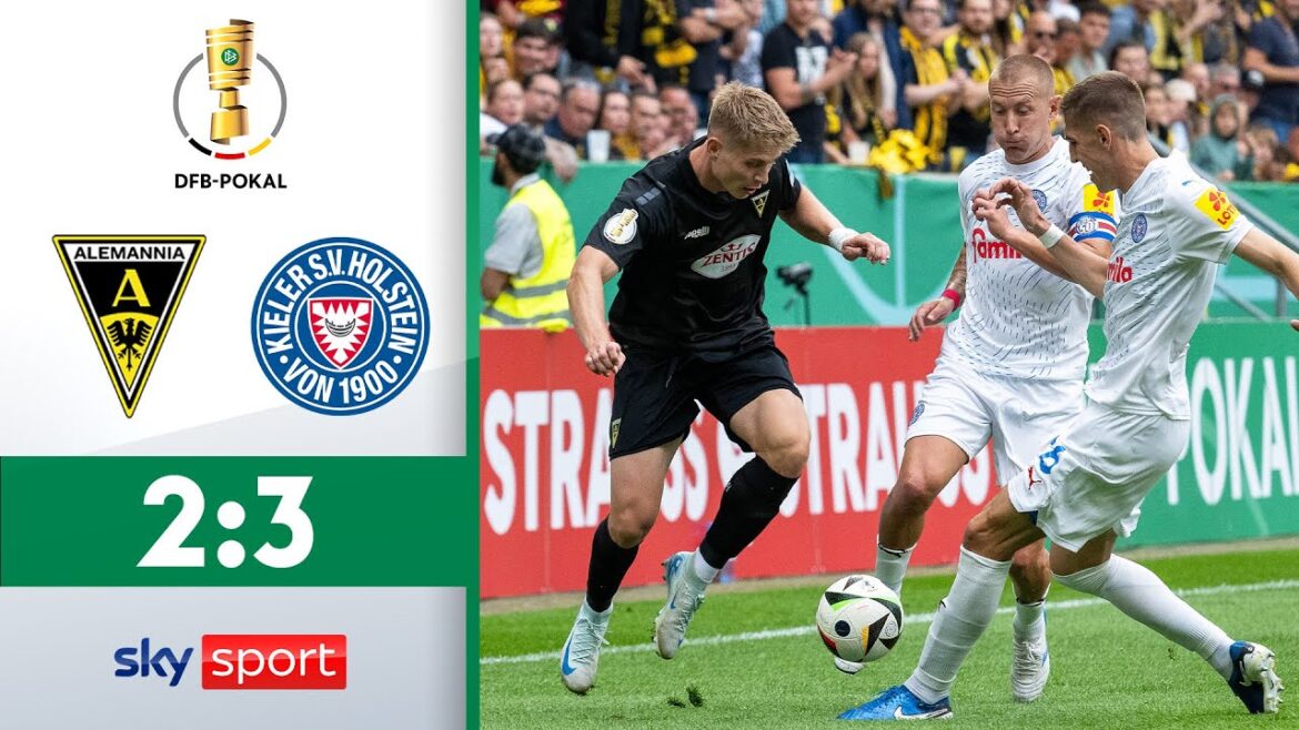 Tension jusqu'à la fin | Alemannia Aachen - Holstein Kiel | Faits saillants - 1er tour | Tasse DFB