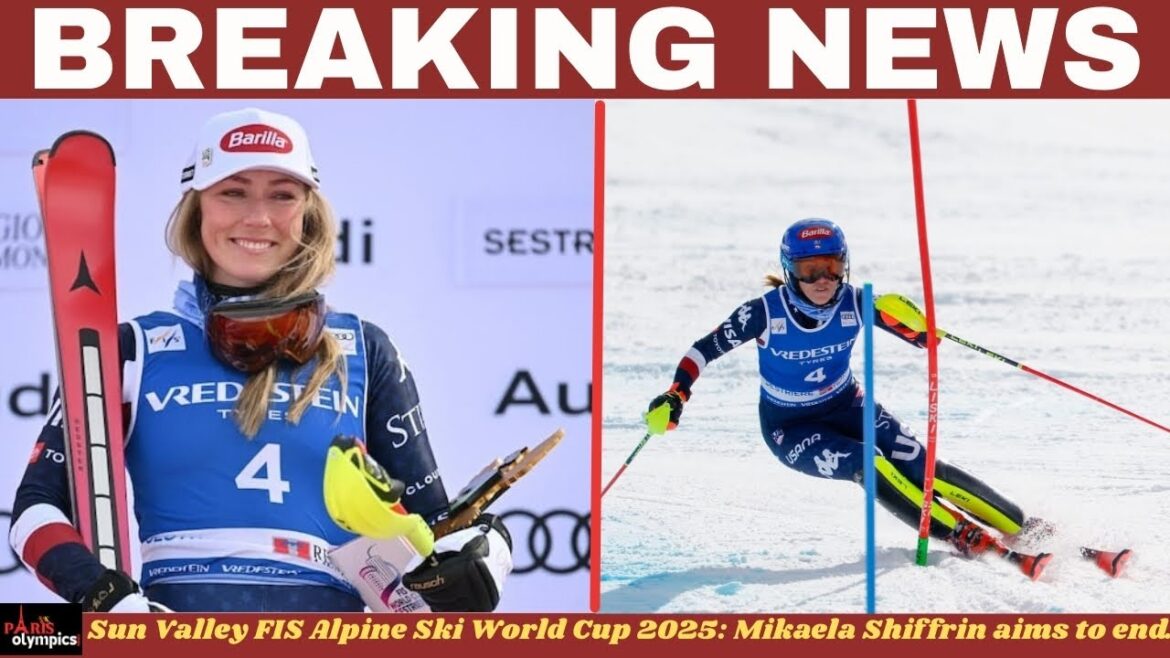 Sun Valley Fis Alpine Ski World Cup 2025: Mikaela Shiffrin vise à terminer la saison en haut. Sun Valley Fis Alpine Ski World Cup 2025: Mikaela Shiffrin vise à terminer la saison en haut.