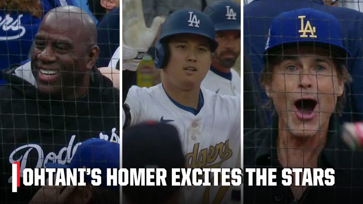 Shohei Ohtani frappe Home Run, Magic Johnson et Rob Lowe Love It | ESPN MLB Shohei Ohtani frappe Home Run, Magic Johnson et Rob Lowe Love It | ESPN MLB