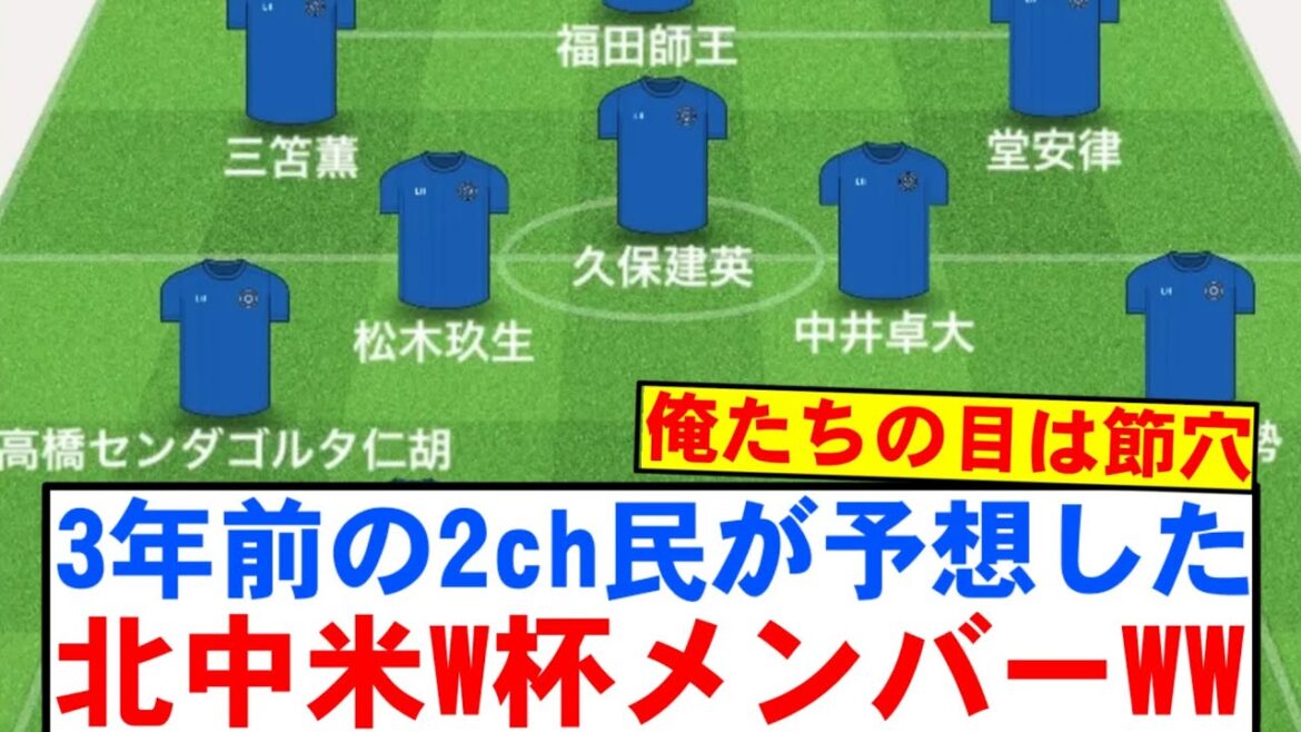 [Tavi la nouvelle]Les membres de la Coupe du monde du Nord et de l'Amérique centrale prédits par les internautes il y a trois ans lol