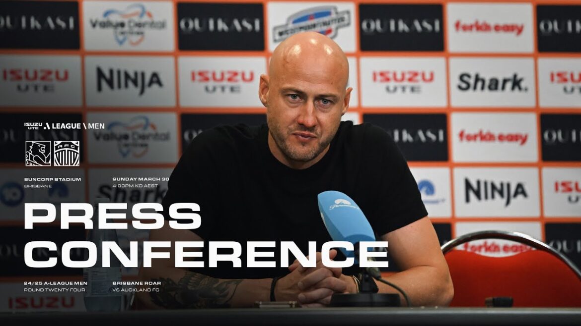 Ruben Zadkovich | Conférence de presse | ALM R24: Brisbane Roar vs Auckland FC 🎙