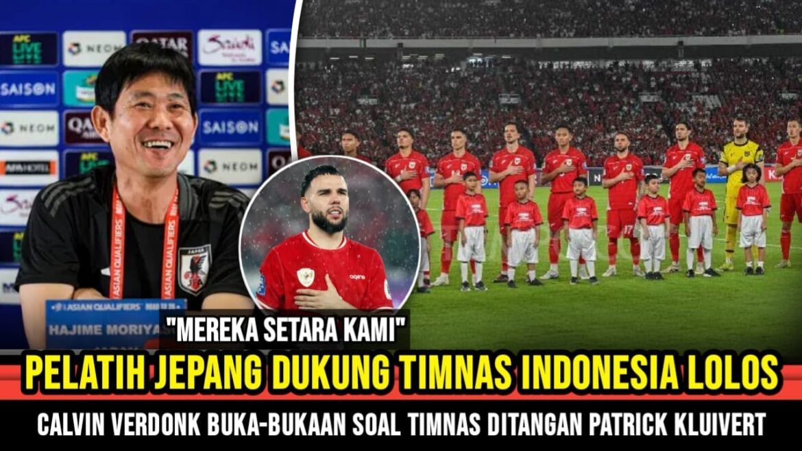 "Ils doivent avoir réussi" Hajime Moriyasu soutient l'équipe nationale indonésienne ~ Verdonk s'ouvre sur Kluivert