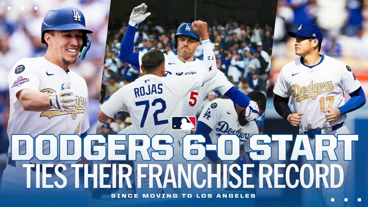 Dodgers Historic Start: 6-0 Start Ties Franchise Record avec l'équipe gagnante des World Series 1981!