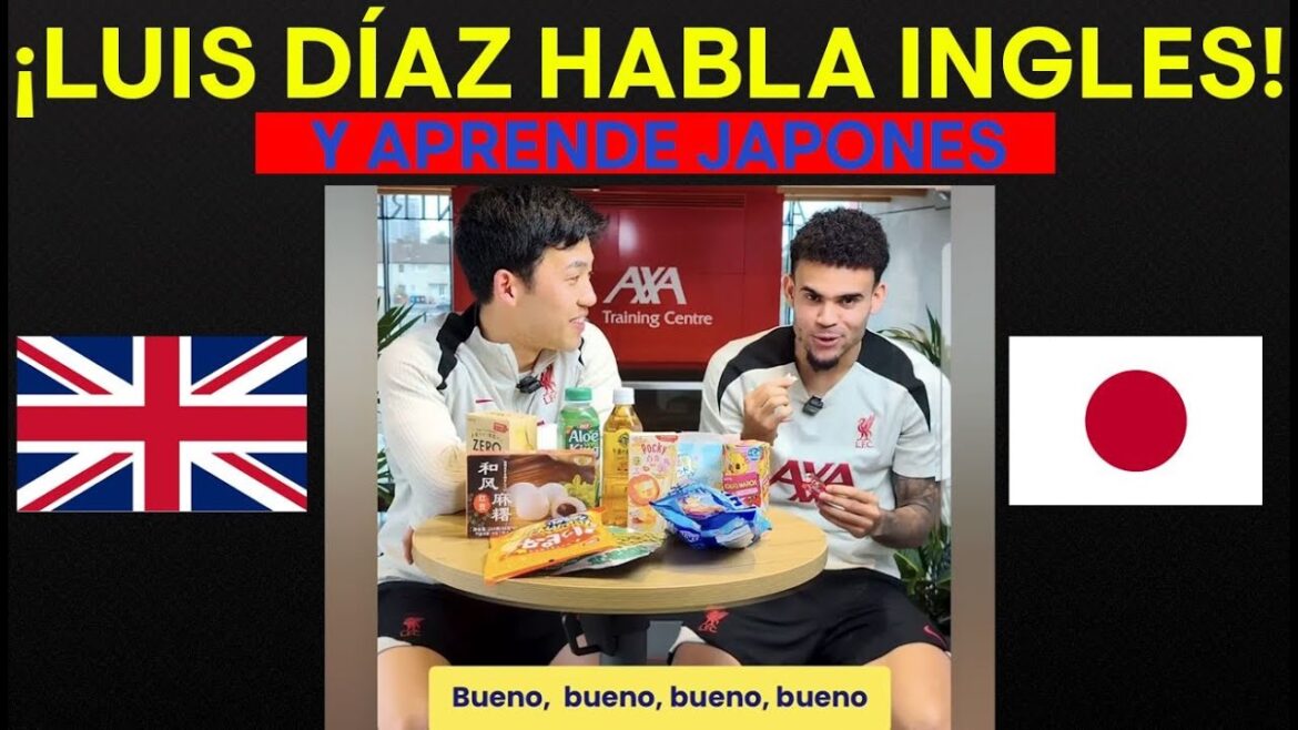 🤯 Luis Díaz parle un test mecatos anglais et japonais! #LUISDIAZ
