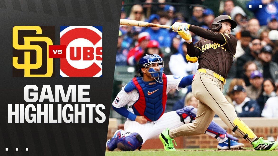 Padres vs Cubs Game Highlights (4/4/25) | Faits saillants MLB