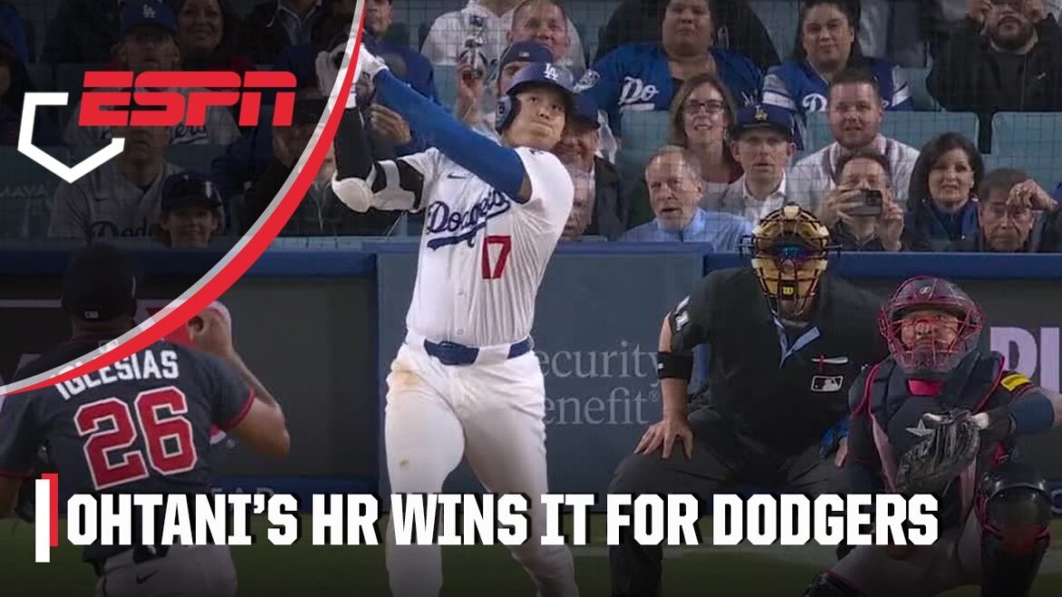 Shohei Ohtani Walk-Off Home Run 💪 Dodgers Rally pour battre Braves | ESPN MLB