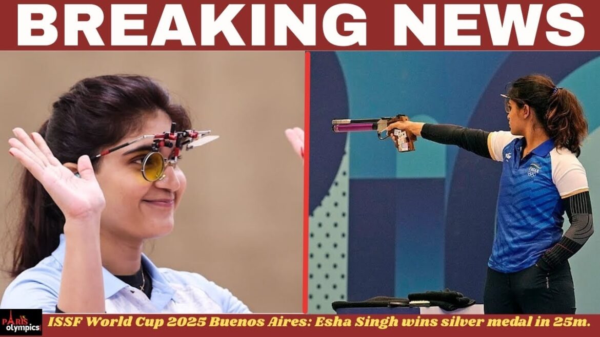 Coupe du monde ISSF 2025 Buenos Aires. Le double médaillé olympique Manu Bhaker a terminé sixième au classement général ...