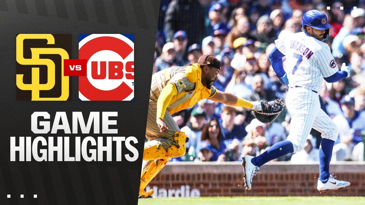 Padres vs Cubs Game Highlights (4/6/25) | Faits saillants MLB
