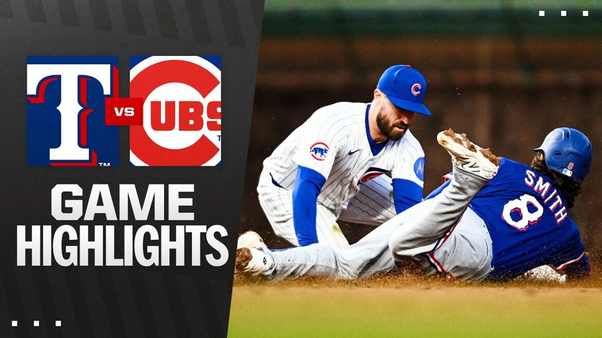 Rangers vs Cubs Highlights (4/7/25) | Faits saillants MLB