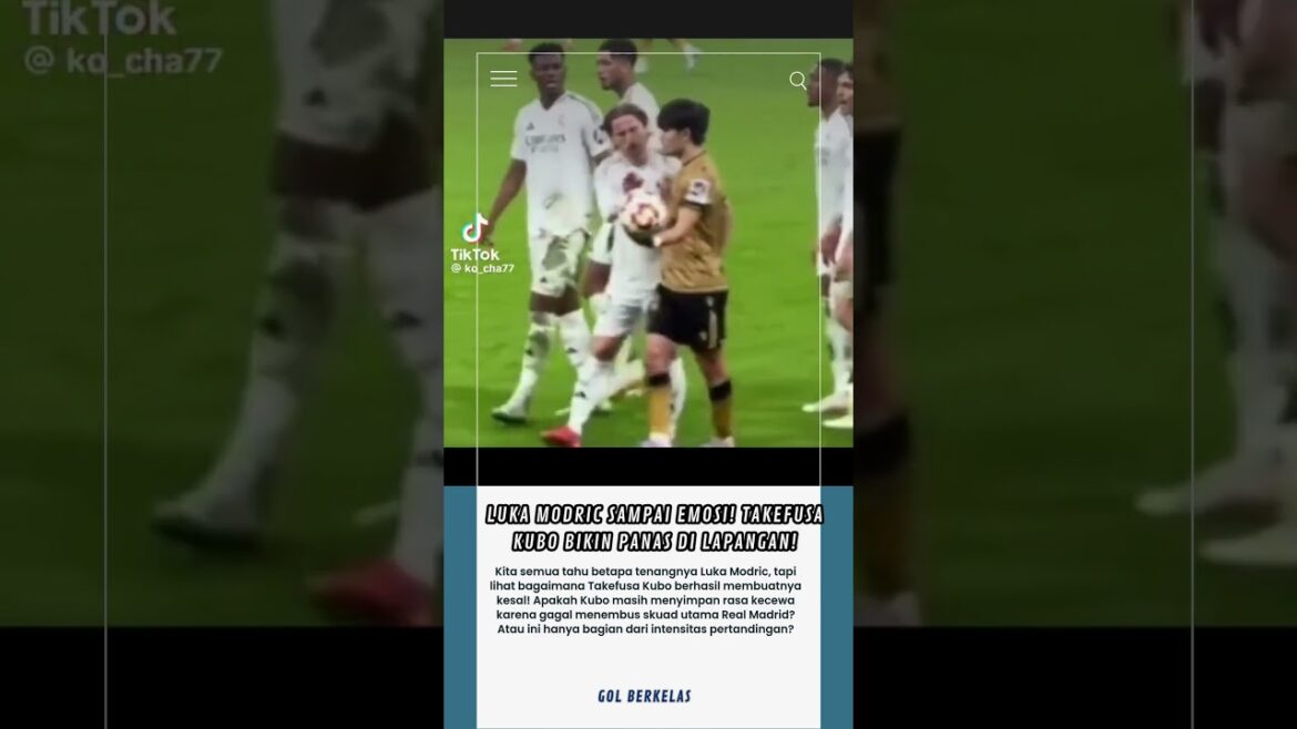 Blessure de Modric aux émotions! Takefusa Kubo rend chaud sur le terrain! Blessure de Modric aux émotions! Takefusa Kubo rend chaud sur le terrain!