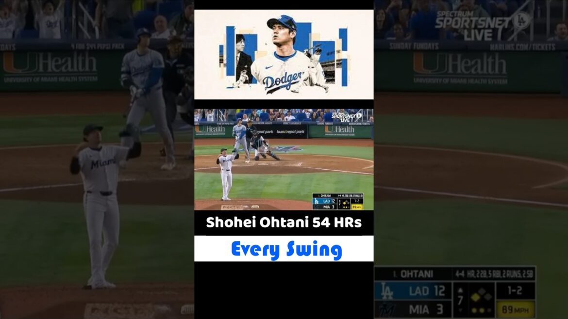 Saison de 54 heures de Shohei Ohtani: Chaque swing #shoheohtani #shohei #mlbshorts