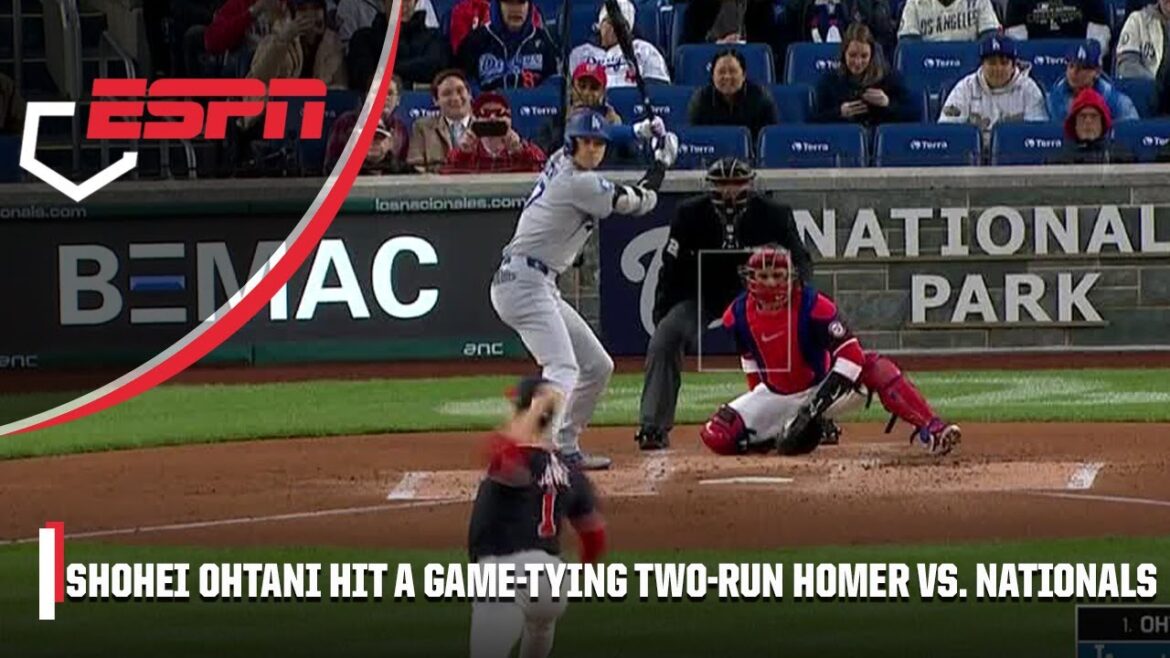 Shohei Ohtani fait exploser un homer à deux manches par rapport aux Nationals 💥 | ESPN MLB