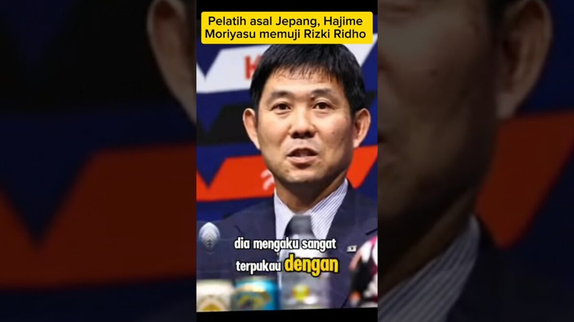 L'entraîneur japonais, Hajime Moriyasu a fait l'éloge de Rizki Ridho et a suggéré de jouer dans la Ligue italienne / anglaise.