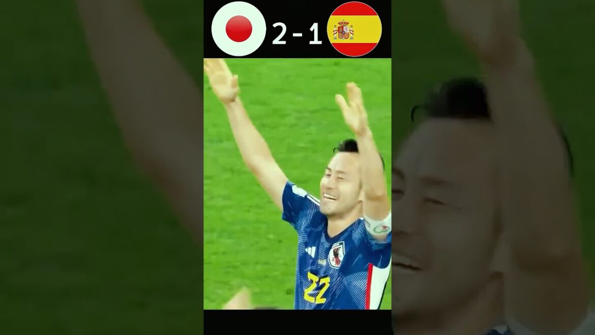 Japon vs Espagne | Coupe du Monde de la FIFA 2022 Stage de groupe | Samurai Blue Shock Espagne - Japon vs Espagne