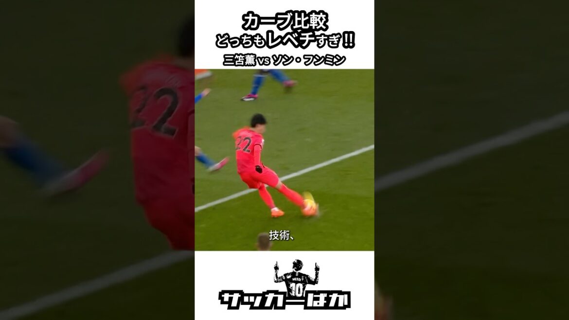 Mito Kaoru vs Song Heung Min Curve Comparaison⚽️ #Shorts