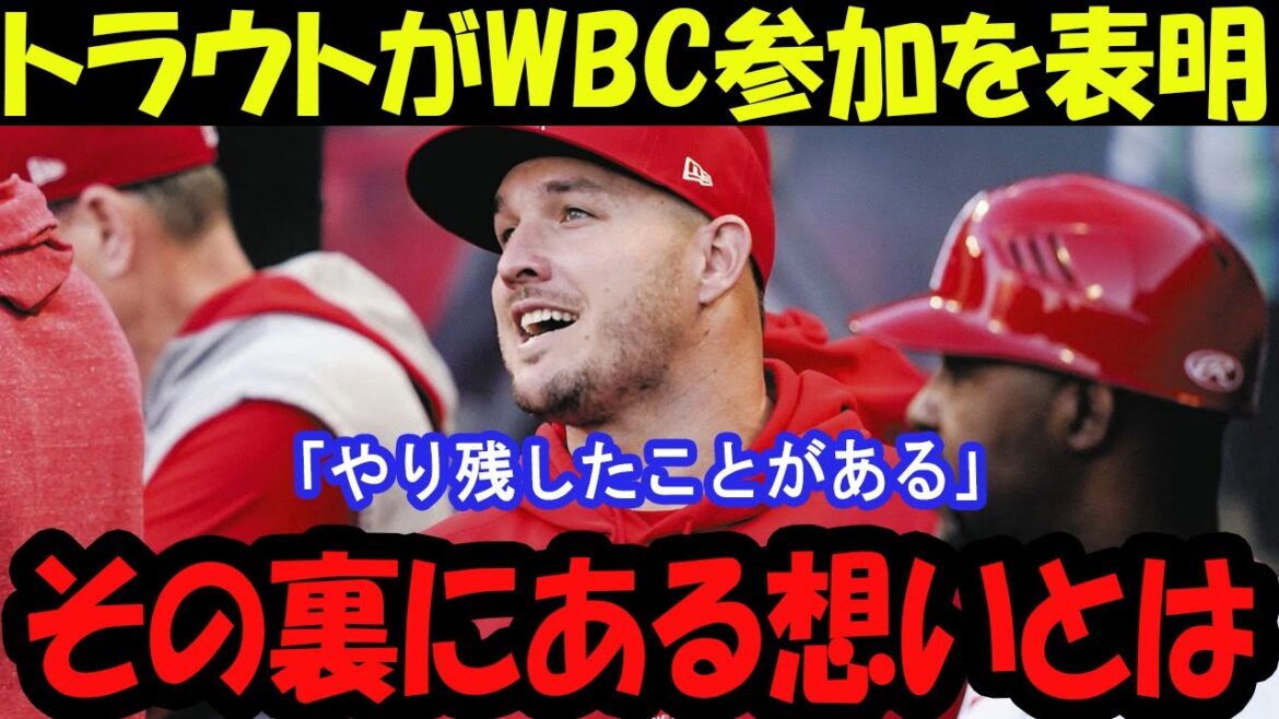 [Choquant]Trout annonce la participation au WBC! Quelle est la vraie signification de "Il me reste quelque chose à faire"?