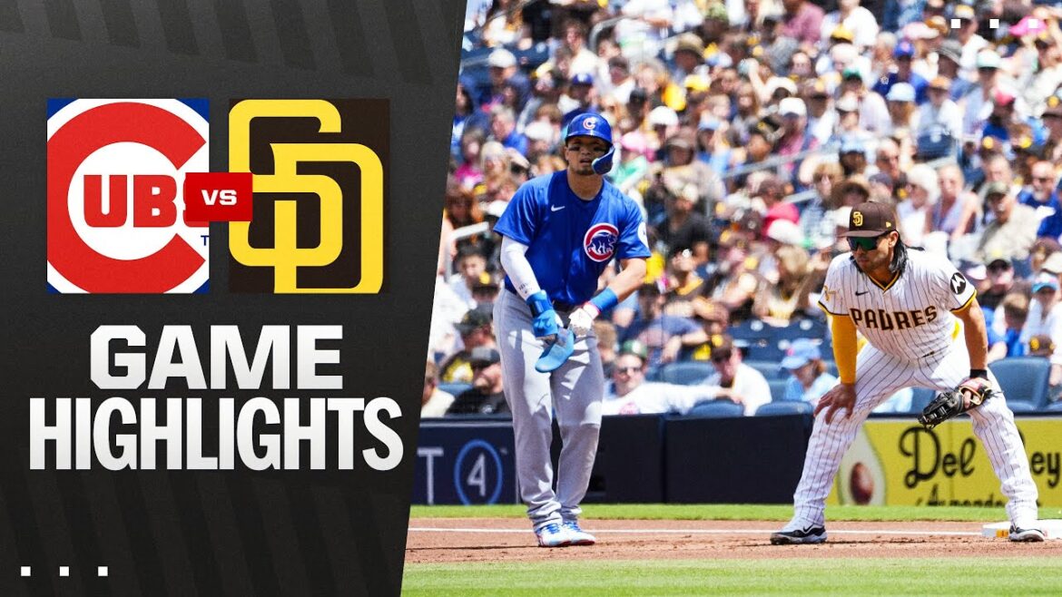Cubs vs Padres Highlights (4/16/25) | Faits saillants MLB