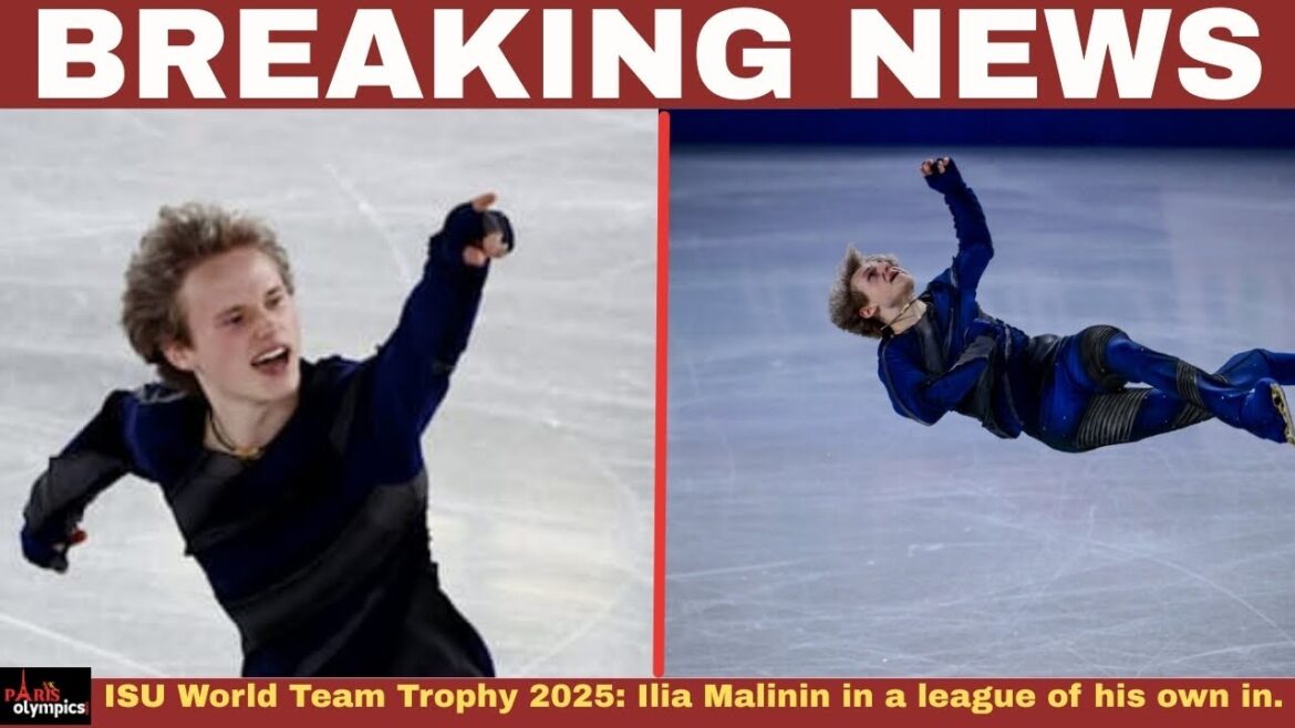 TROPHE DE L’ÉQUIPE INSTRAUTÉE ISU 2025: Ilia Malinin dans une ligue à part dans le programme court masculin. # Olympic TROPHE DE L'ÉQUIPE INSTRAUTÉE ISU 2025: Ilia Malinin dans une ligue à part dans le programme court masculin. # Olympic
