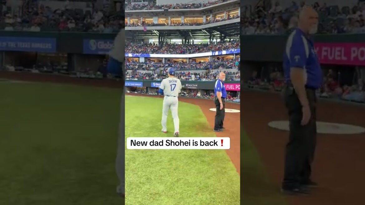 Shohei Ohtani est de retour après la naissance de sa fille 👏 (via @ Dodgers / TT)