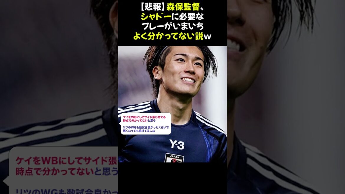 [Trisse Nouvelles]L'entraîneur Moriyasu ne comprend pas vraiment le jeu requis pour l'ombre ⭐︎ #Moriyasu #Japan Football Team #NET réaction