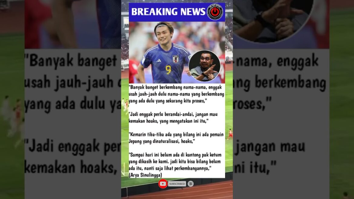 Ayase Ueda est naturalisé par l'Indonésie ~ Ceci est l'explication d'Arya Sinulingga