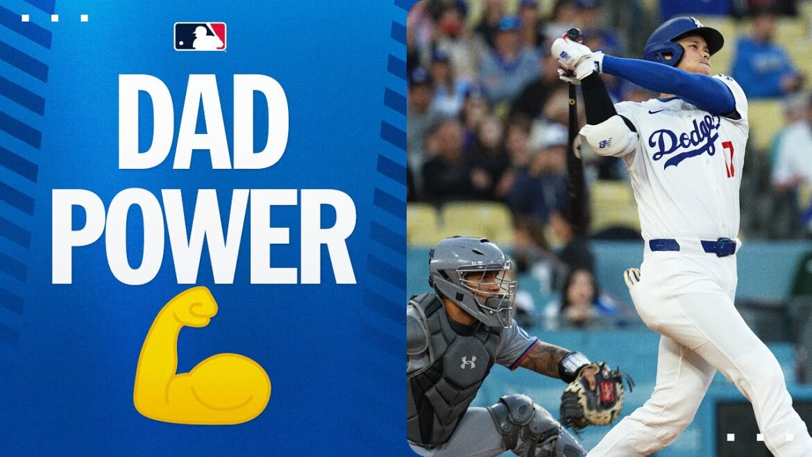 Shohei Ohtani montre la force du papa 💪