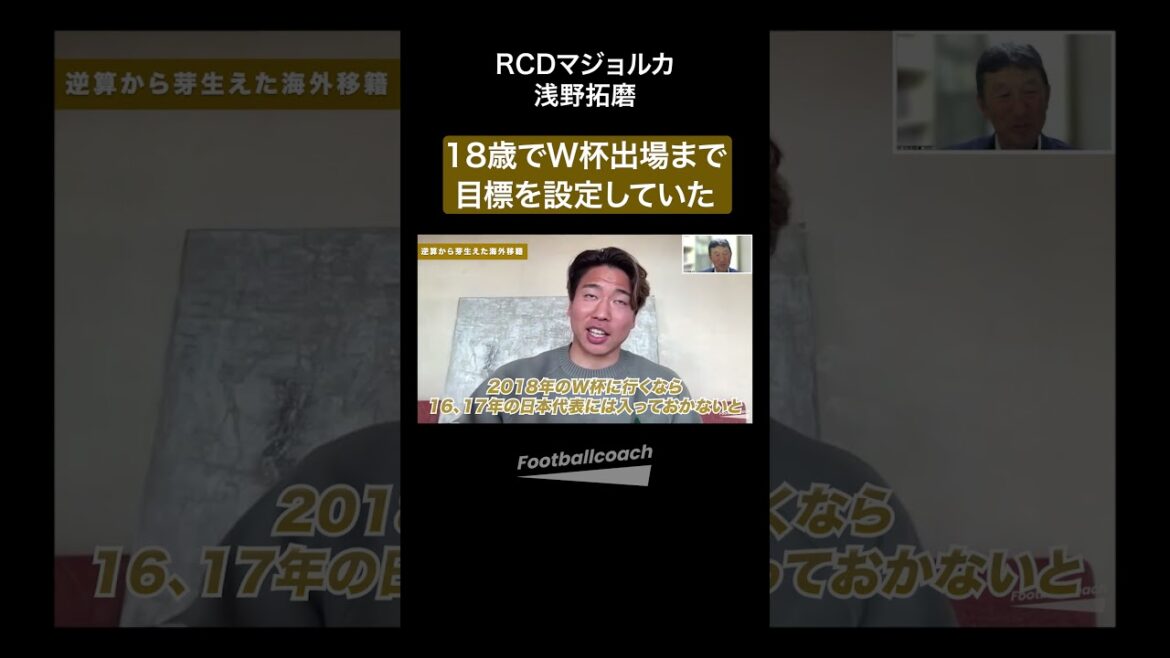 Pensant en arrière pour participer à la Coupe du monde (Asano Takuma / Higuchi Shiro)