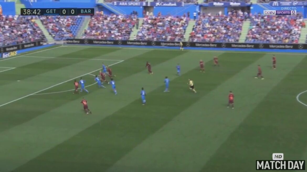 Gaku Shibaski Amazing Volley but vs Barcelone ... Getafe vs Barcelone 1: 0