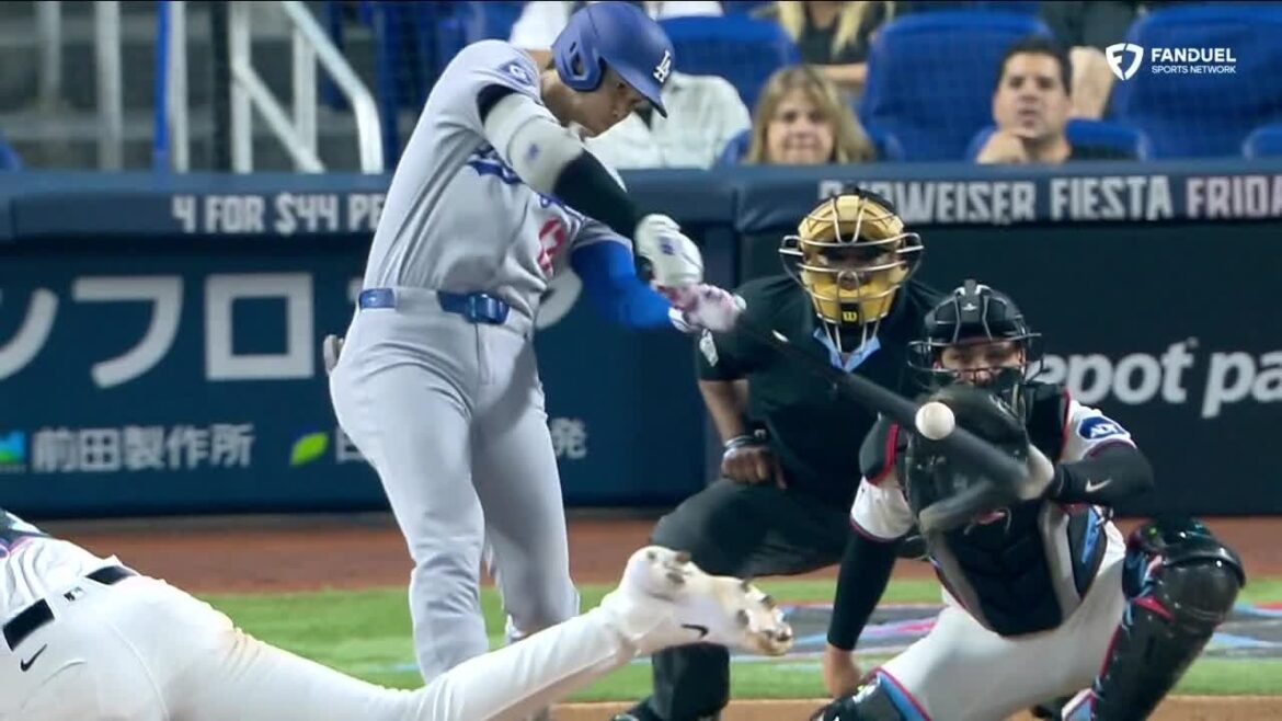 Shohei Ohtani fait exploser un coup de circuit à 2 points contre les Marlins pour étendre la tête des Dodgers | ESPN MLB