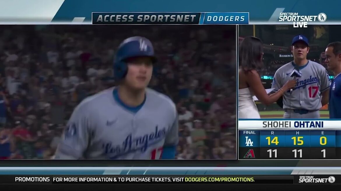 Shohei Ohtani réagit au coup de circuit à domicile en 3 points, Dodgers Insane Comeback Win vs Diamondbacks!