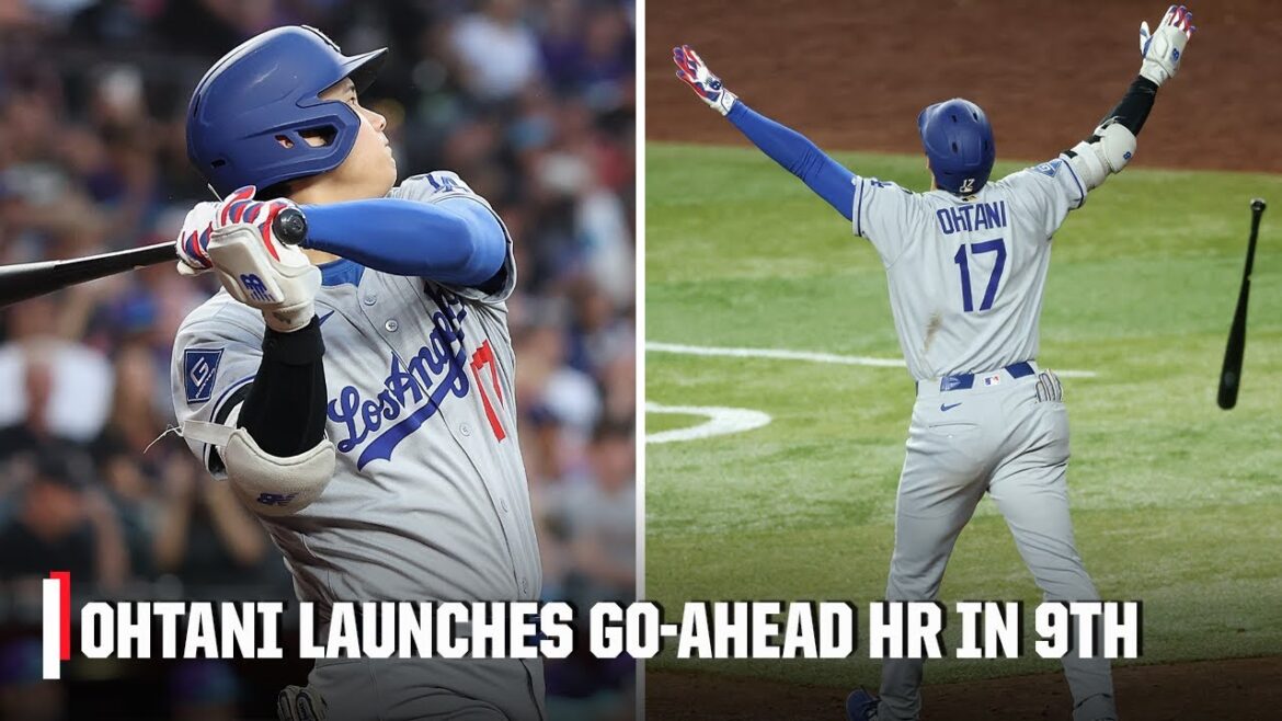 Shohei Ohtani Caps Caps Dodgers 9e manche avec 3 points HR 😮 | ESPN MLB