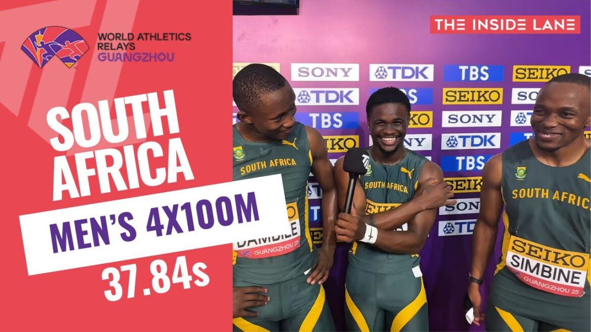 «Nous allons prendre le relais» - L'équipe 4x100m d'Afrique du Sud Envoie un message fort après la victoire des relais mondiaux