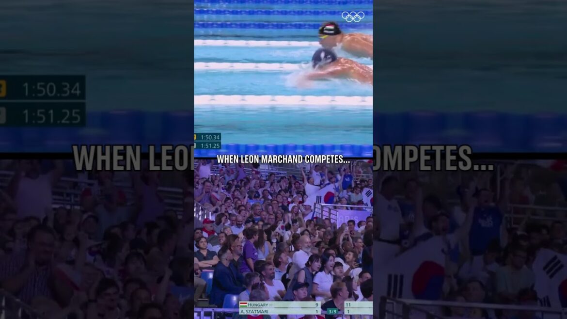 Paris s'arrête et éclate de joie. # Olympics #Sports #swimming # Paris2024