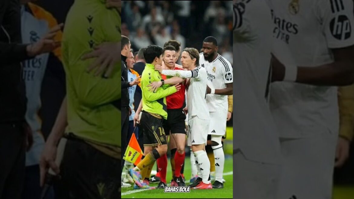 Modric est furieux, Kubo ne sait pas merci # modrić #realmadrid #shorts #Trend