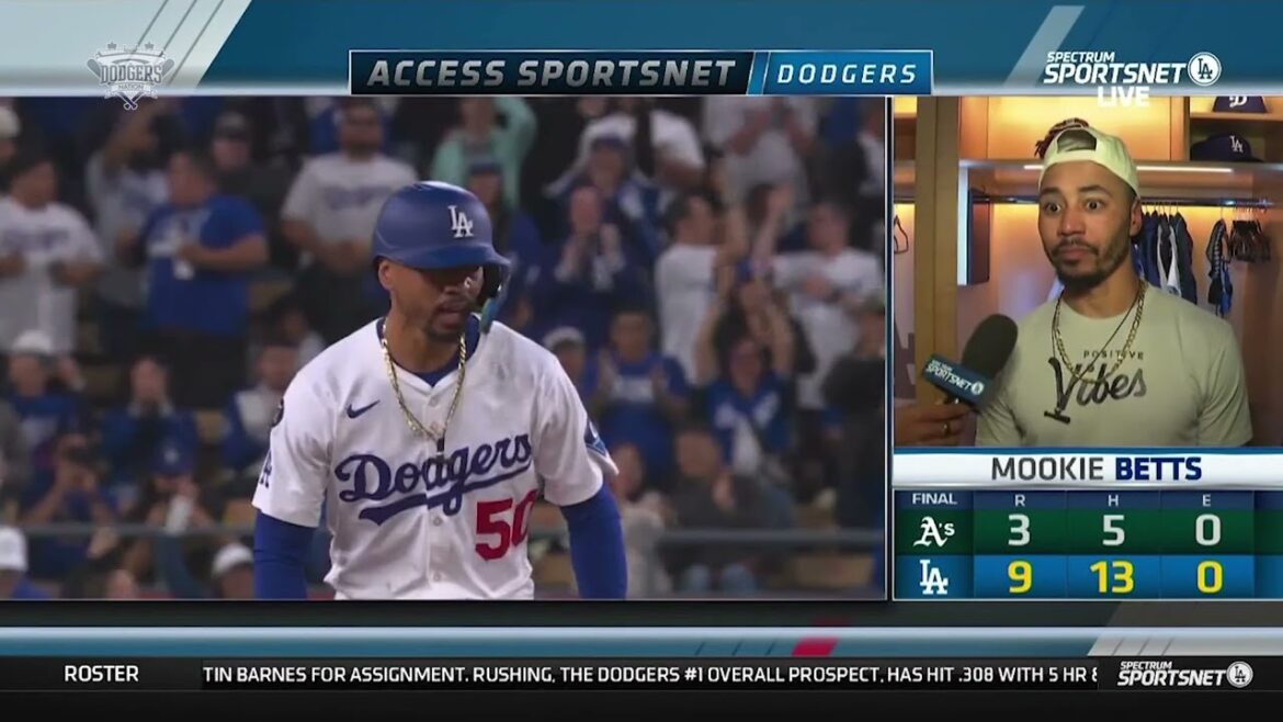 Postgame: Mookie Betts réagit après la marche d'Ohtani de A - délivre un double double!