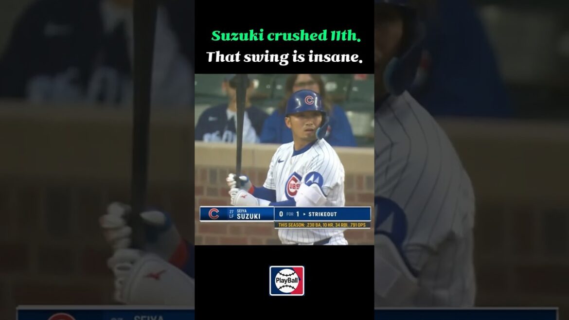 Seiya Suzuki fait exploser sa 11e heure de la saison! #mlb