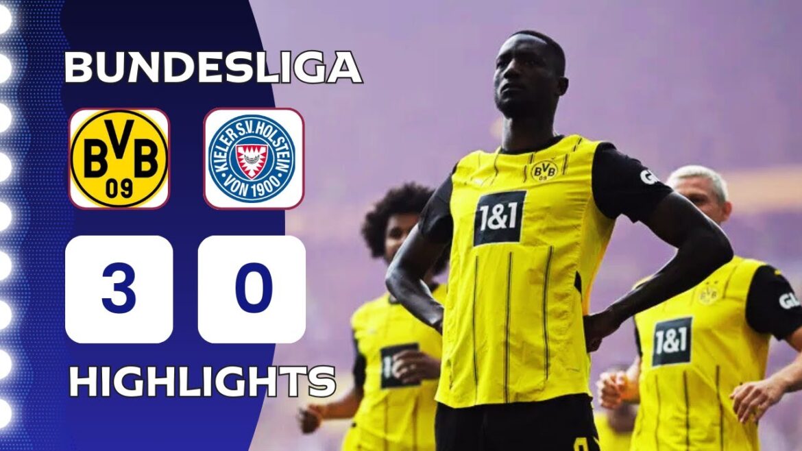 Borussia Dortmund - Holstein Kiel | 3-0 | Faits saillants | Bundesliga 2024-25 | Dortmund Kiel