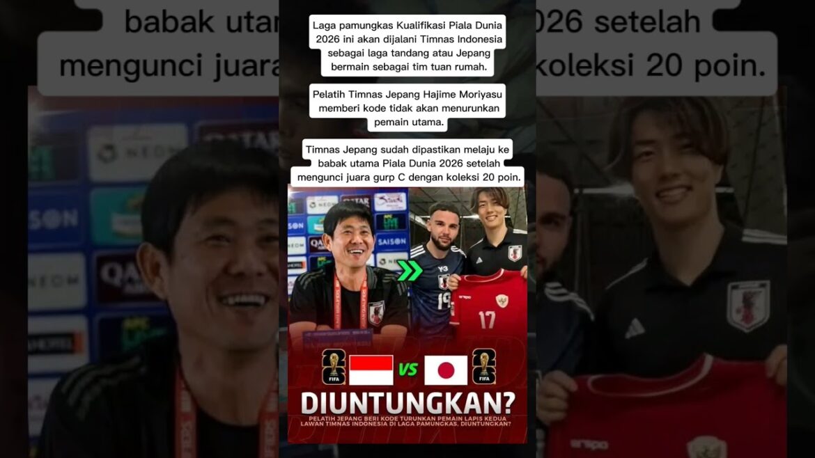 L'entraîneur de l'équipe nationale japonaise Hajime Moriyasu a donné le code pour ne pas réduire le joueur principal.