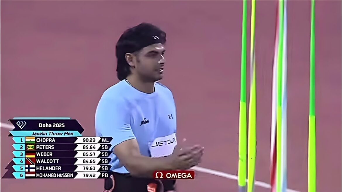 Neeraj Chopra scripte l'histoire en traversant le 90m Mark Gigantic Throw de 90,23m Wanda Diamond League