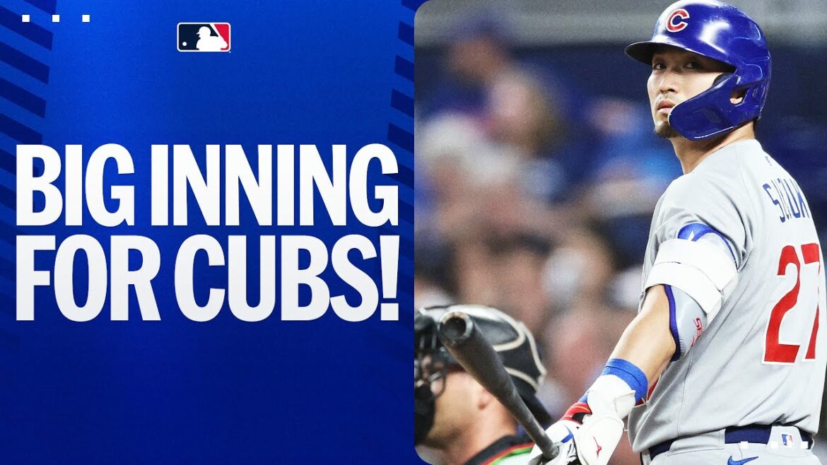 CONDUCTION PLIGNE: La manche de 8 manches de Seiya Suzuki est la manche de 8 manches pour les Cubs!