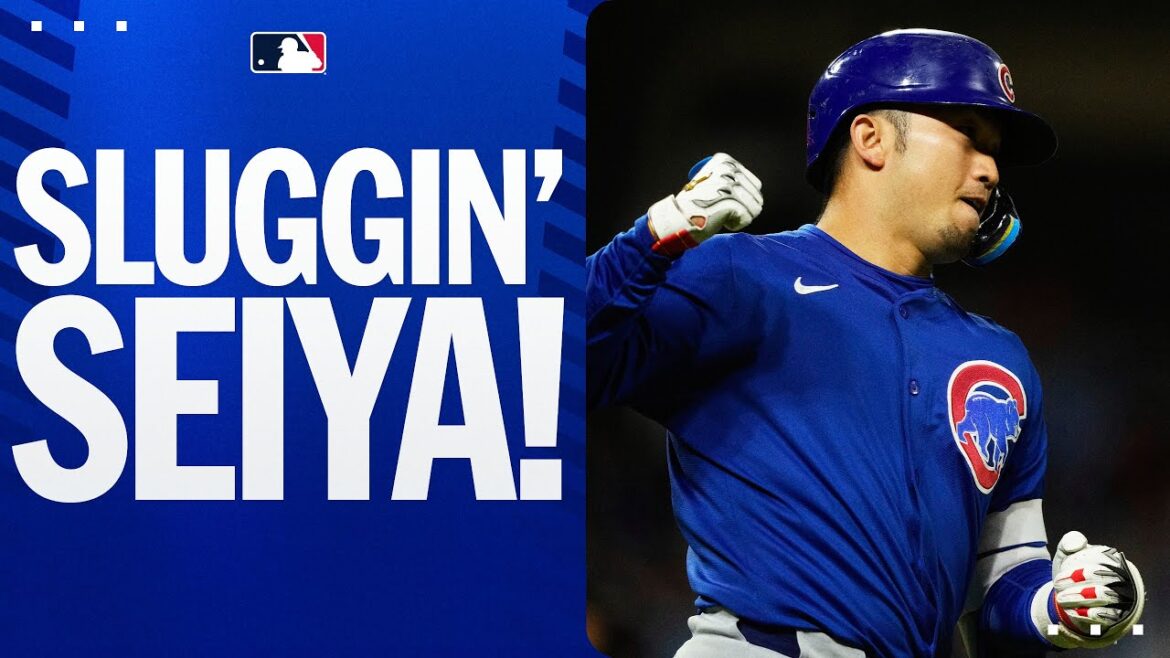 Un autre Homer des Cubs! Seiya Suzuki avec le fort swing! (Home Run No. 13 de 2025!)