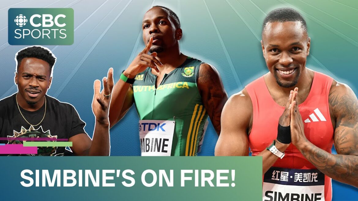 Akani Simbine est en feu cette saison, a battu le record de Bolt, invaincu jusqu'à présent | #Cbcsports