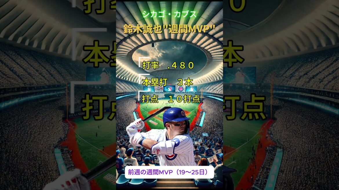Suzuki Seiya est "Awakening"! Le premier MVP hebdomadaire en trois ans et le choc de 50 points produits dans les deux ligues #MLB #Suzuki Seiya # Week-hebdomy MVP