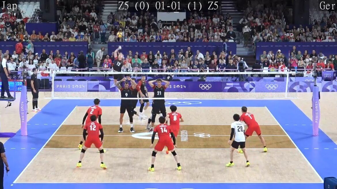 Volleyball Japon vs Allemagne - Amazing Full Match Paris Olympics